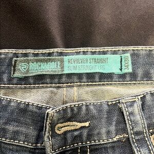 Rock & Roll Denim Slim Straight Jeans - Classic Blue